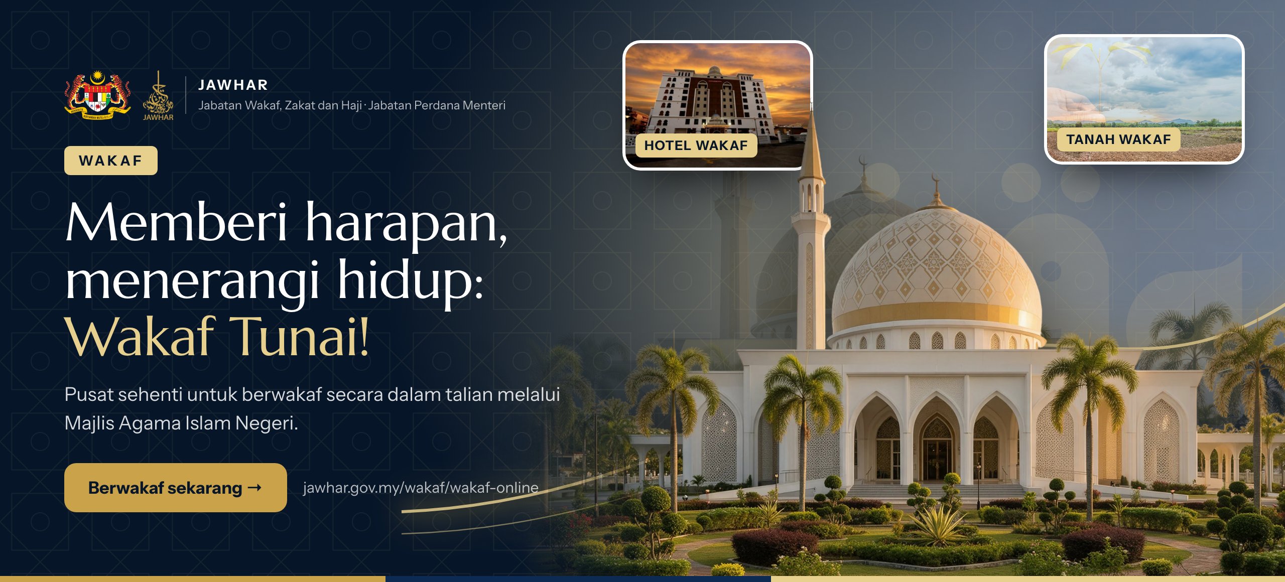 Memberi harapan, menerangi hidup: Wakaf Tunai!