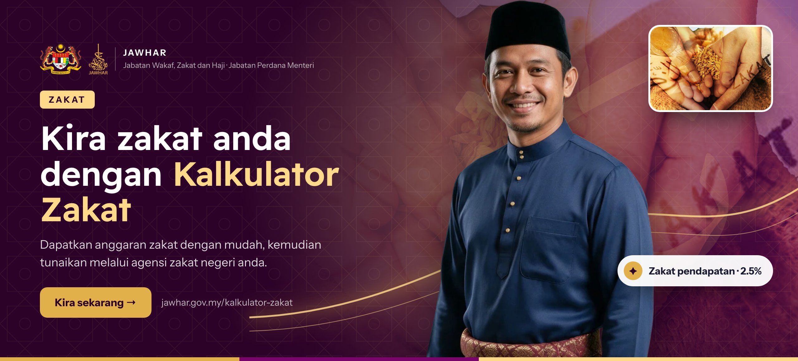 Kira zakat anda dengan Kalkulator Zakat
