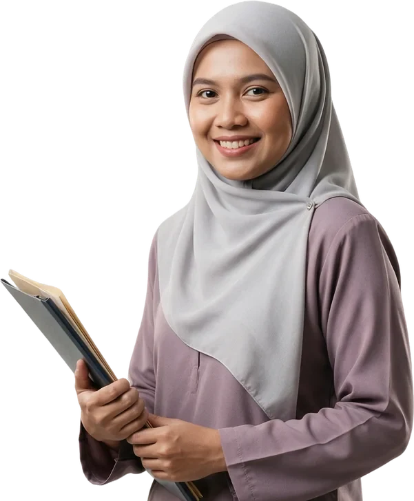 Pegawai JAWHAR berbaju kurung
